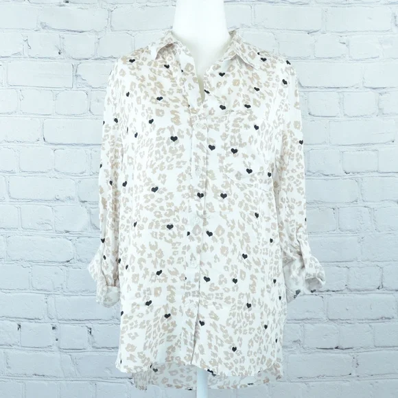 NEW! VELVET HEART Animal & Heart Print Button Up… - Picture 5 of 7